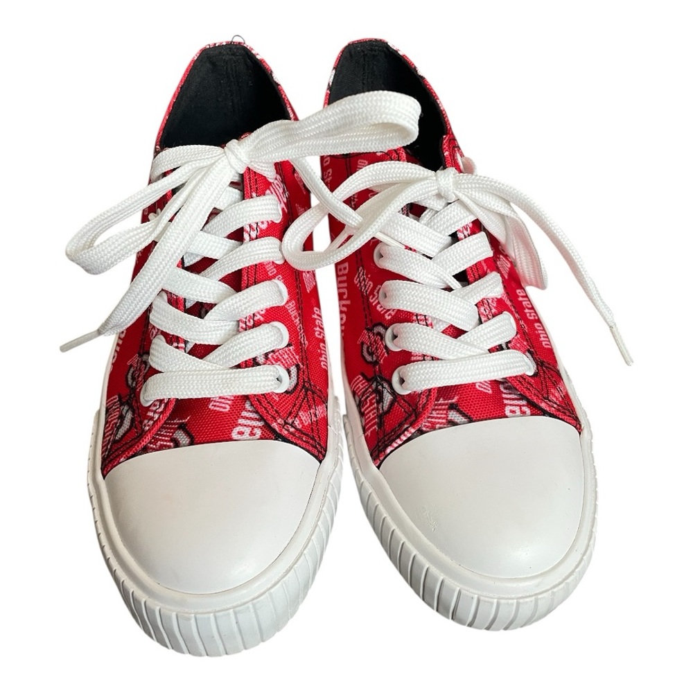 Ohio State Buckeyes Red Sneakers Like New Condition - Picture 3 of 4